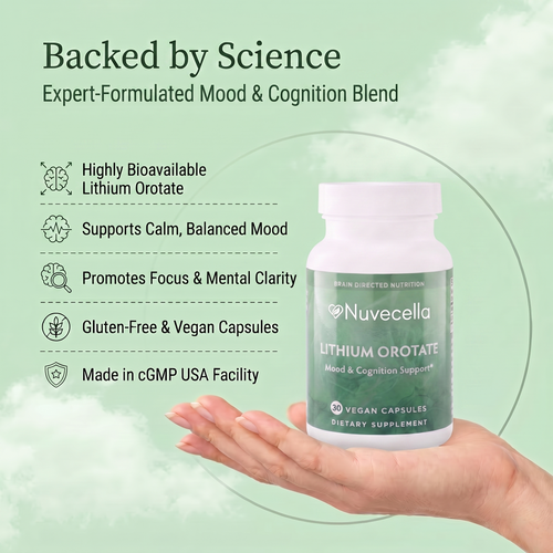 Nuvecella Lithium Orotate For Mood & Cognition Support