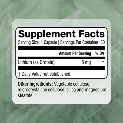 Nuvecella Lithium Orotate For Mood & Cognition Support