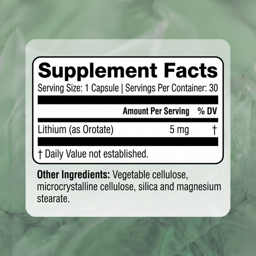 Nuvecella Lithium Orotate For Mood & Cognition Support